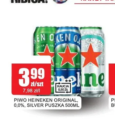 Piwo Heineken Silver promocja w Bingo