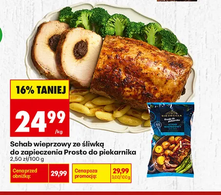 Schab wieprzowy ze śliwką do zapieczenia Prosto do piekarnika promocja w Biedronka