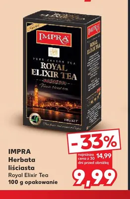 Herbata liściasta Royal Elixir Tea Impra promocja w Kaufland