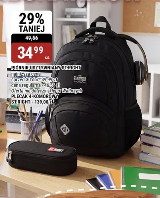 Piórnik usztywniany ST.RIGHT promocja w bi1