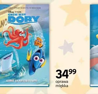 Komiks Gdzie jest Dory oprawa miękka promocja w Dzień Dziecka