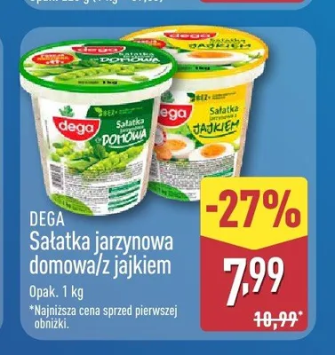 Sałatka jarzynowa z jajkiem Dega promocja w Aldi