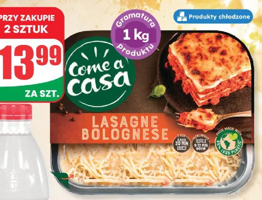Lasagne bolognese Come a Casa promocja w Dino