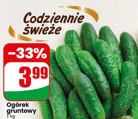 Ogórki gruntowe promocja w Dino