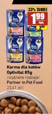 Karma dla kotów Optivital promocja w API Market