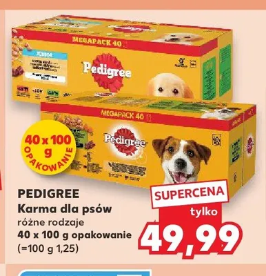 Karma dla psów Pedigree 40-pak promocja w Kaufland
