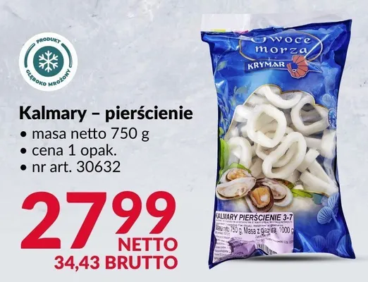 Kalmary pierścienie Krymar promocja w Makro