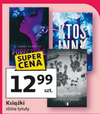 Książki różne tytuły promocja w Auchan