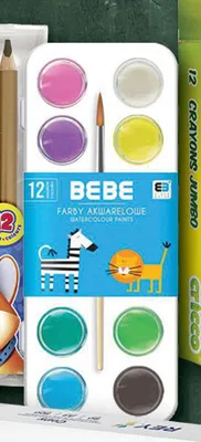 Farby akwarelowe Bebe promocja w Gram Market
