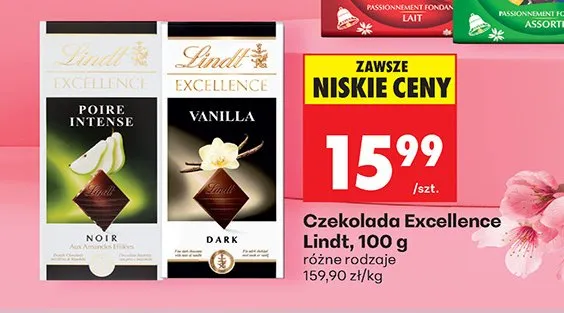 Czekolada Excellence Poire Intense Noir promocja w Biedronka