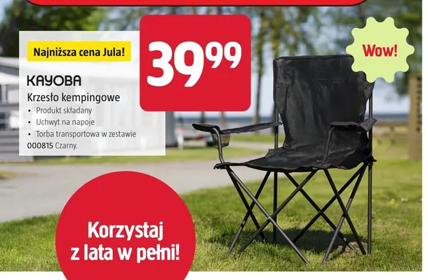 Krzesło kempingowe Kayoba promocja w Jula