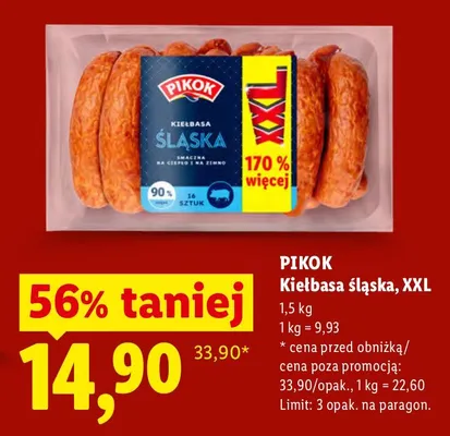 Kiełbasa śląska Morliny promocja w Lidl
