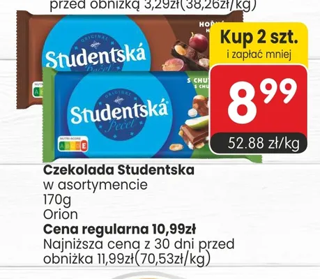 Czekolada Studentska promocja w Market Point