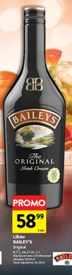 Likier Bailey's Original promocja w Intermarche