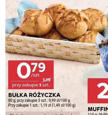 Bułka różyczka promocja w Stokrotka