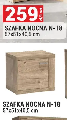 Szafka nocna Natural N-18 promocja w Merkury Market