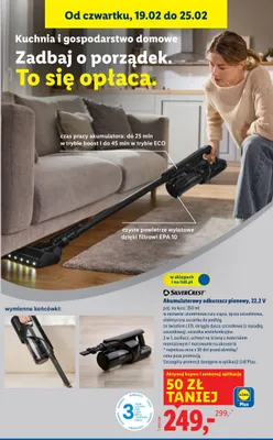 Odkurzacz pionowy akumulatorowy 22,2V promocja w Lidl