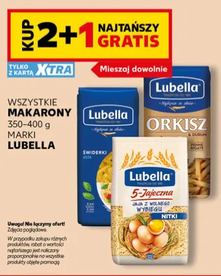 Makaron świderki Lubella promocja w Kaufland