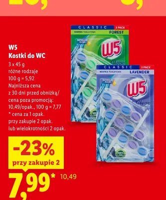 Kostki do WC Classic Lavender 3-pak W5 promocja w Lidl