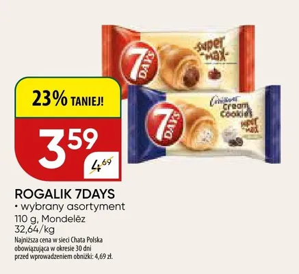 Rogalik 7days wybrany asortyment promocja w Chata Polska