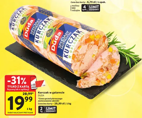 Kurczak w galarecie Duda Specjały Mistrzów promocja w Intermarche