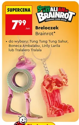 Breloczek Brainrot Tung Tung Tung Sahur promocja w Biedronka
