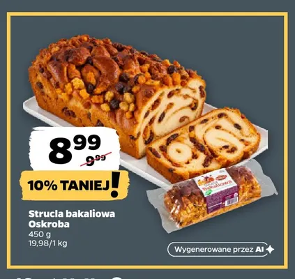 Strucla bakaliowa Oskroba promocja w Netto