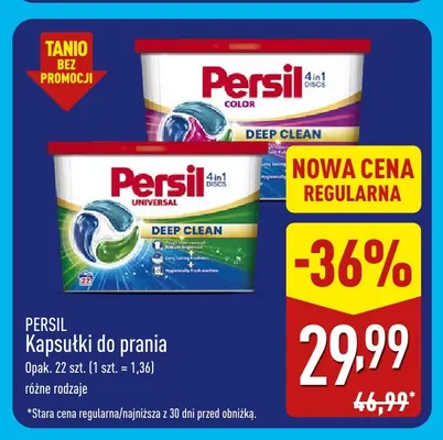 Kapsułki do prania Persil promocja w Aldi