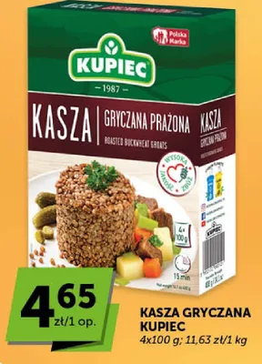 Kasza gryczana prażona Kupiec promocja w ABC