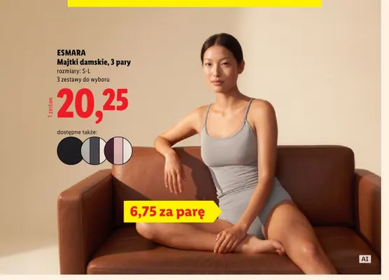 Majtki damskie Esmara 3-pak promocja w Lidl