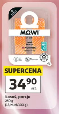 Łosoś porcja MOWI promocja w Auchan
