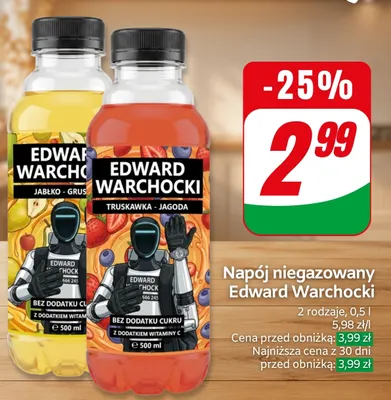 Napój niegazowany Edward Warchocki jabłko-gruszka promocja w Dino