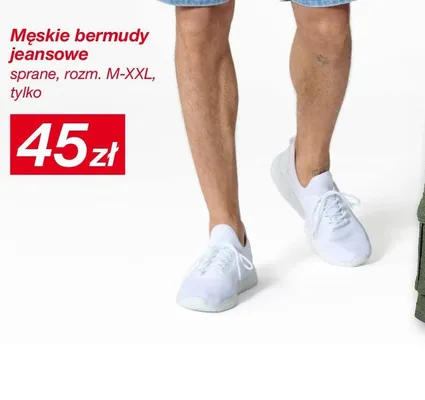 Męskie bermudy jeansowe sprane rozm. M-XXL promocja w KiK