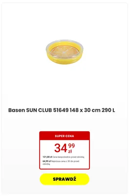 Basen Sun Club promocja w Media Expert