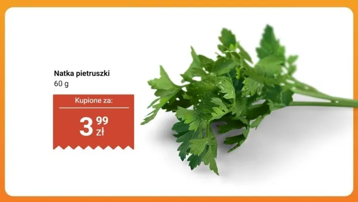 Natka pietruszki promocja w Dino