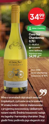 Wino białe wytrawne Cono Sur Chardonnay promocja w Żabka