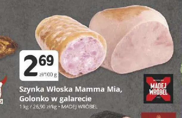 Szynka Włoska Mamma Mia Madej Wróbel promocja w Marketvita