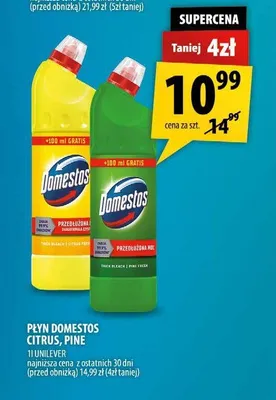 Płyn do WC Domestos Pine promocja w Arhelan