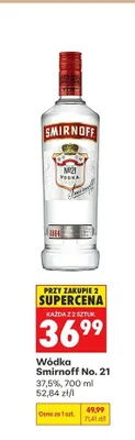 Wódka Smirnoff No. 21 promocja w Biedronka