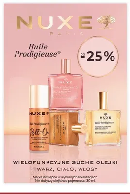 Wielofunkcyjny suchy olejek Nuxe Huile Prodigieuse promocja w Super-Pharm