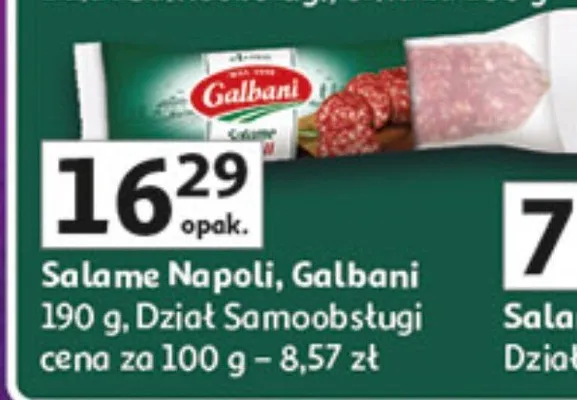 Salame napoli dział samoobsługi promocja w Auchan
