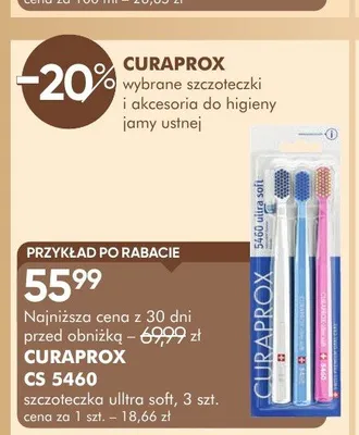 Szczoteczka ultra soft CURAPROX CS 5460 3-pak promocja w Super-Pharm
