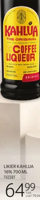 Likier Kahlua 16% 700 ML promocja w Selgros