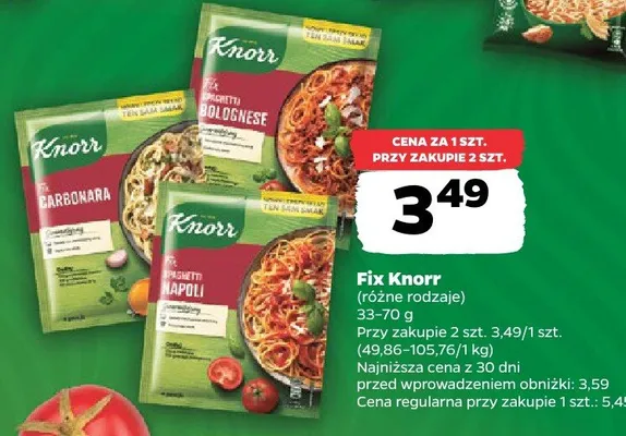 Fix Knorr Carbonara promocja w Netto