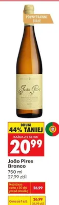 Wino João Pires Branco promocja w Biedronka