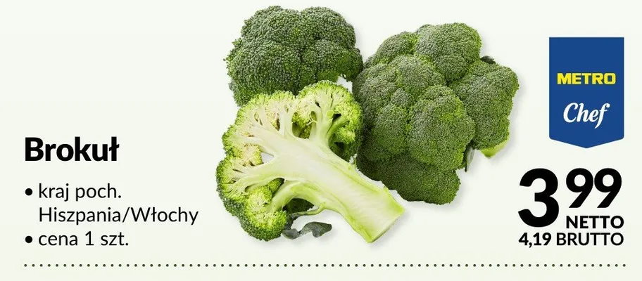 Brokuł promocja w Makro