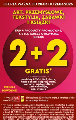 Od poniedziałku, strona 17 promocja w Biedronka