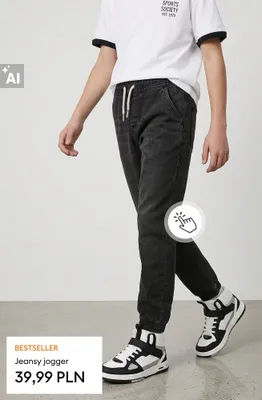 Jeansy jogger promocja w Sinsay