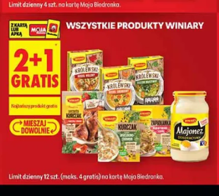 Produkty Winiary promocja w Biedronka