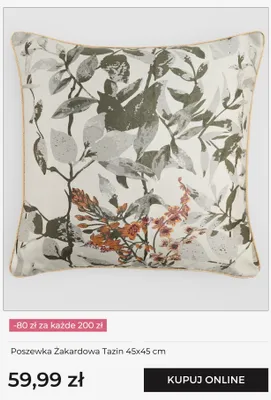Poszewka żakardowa home&you Tazin 45x45 cm promocja w home&you